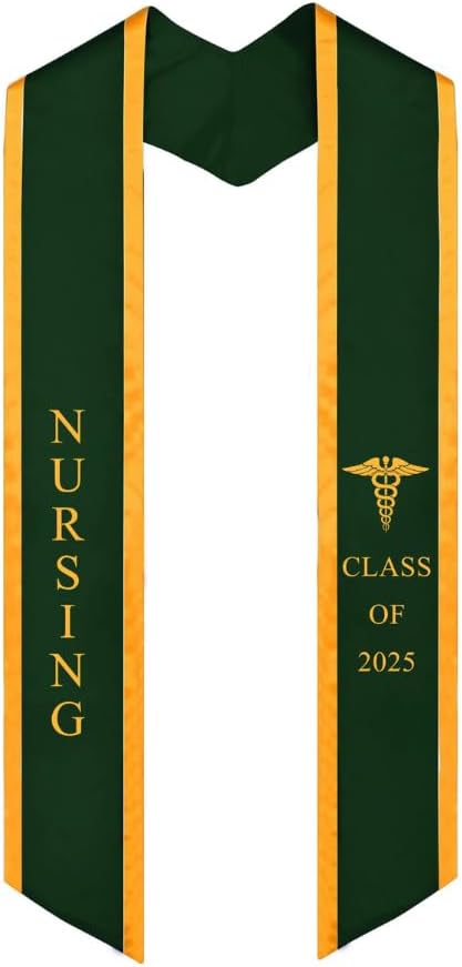 Ovaltag Nursing Graduation Stole Nursing Graduate Sash Nurses School Stoles Gift Class of 2025 with Medical logo