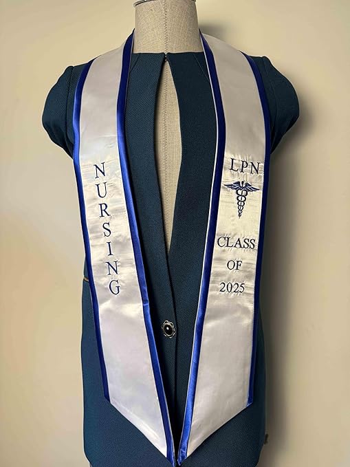 LPN White With Royal Blue