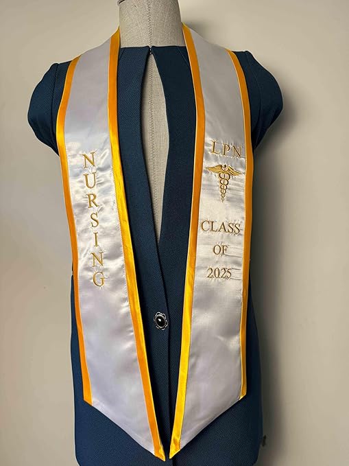 LPN White With Gold Trim
