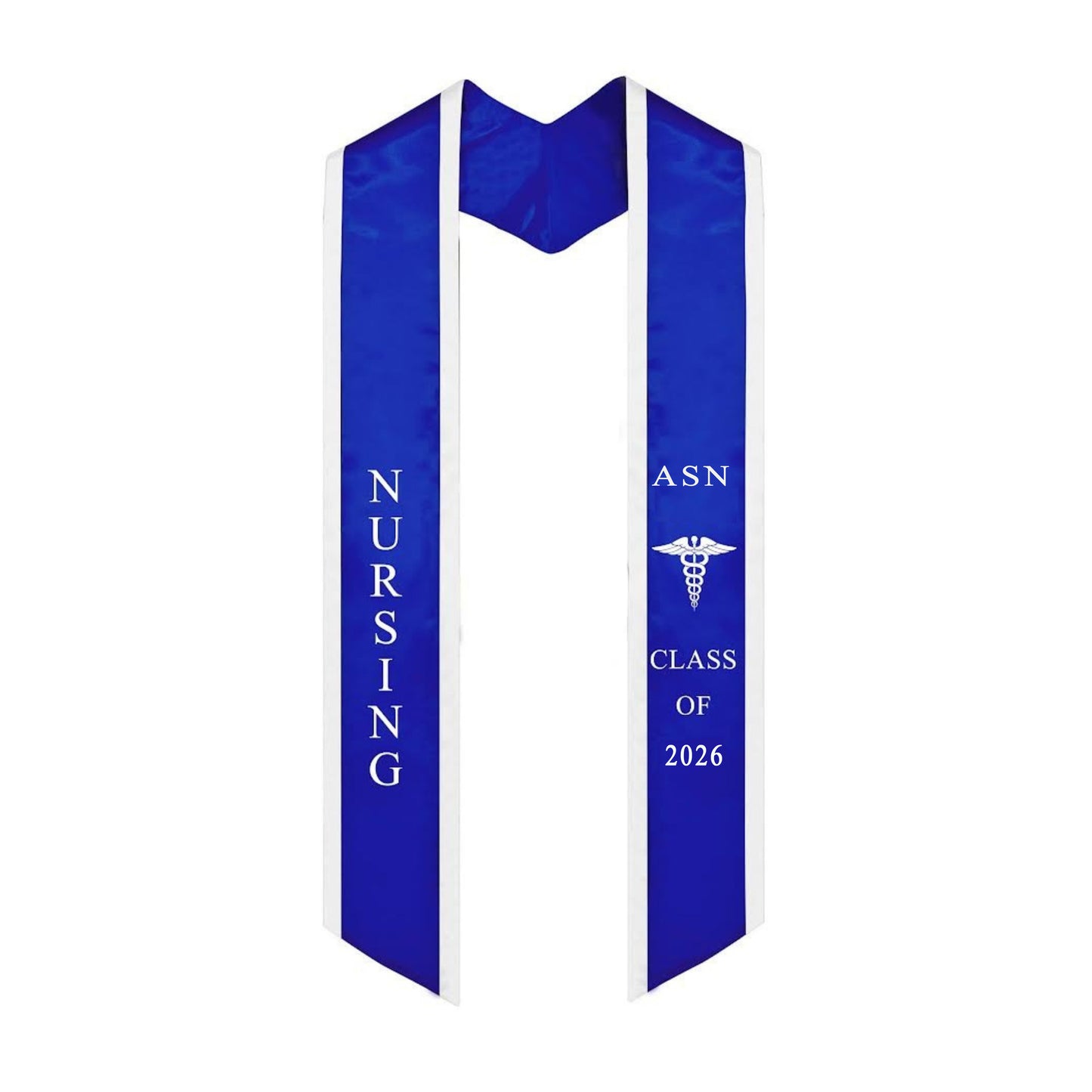 Ovaltag Nursing ASN Graduation Stole Class of 2026 With Medical Logo Graduate Sash Nurses Stoles Graduation Gift Idea