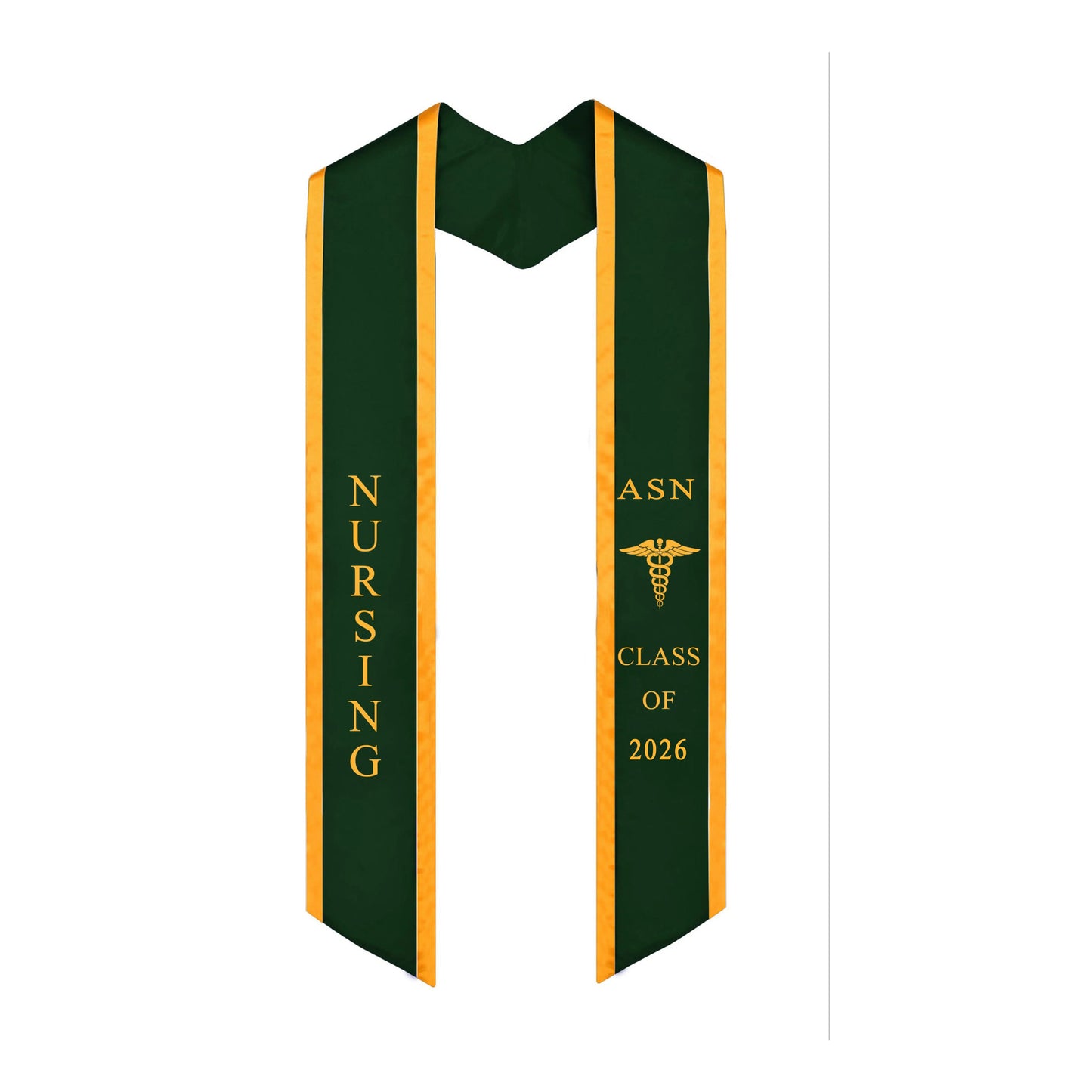 Ovaltag Nursing ASN Graduation Stole Class of 2026 With Medical Logo Graduate Sash Nurses Stoles Graduation Gift Idea