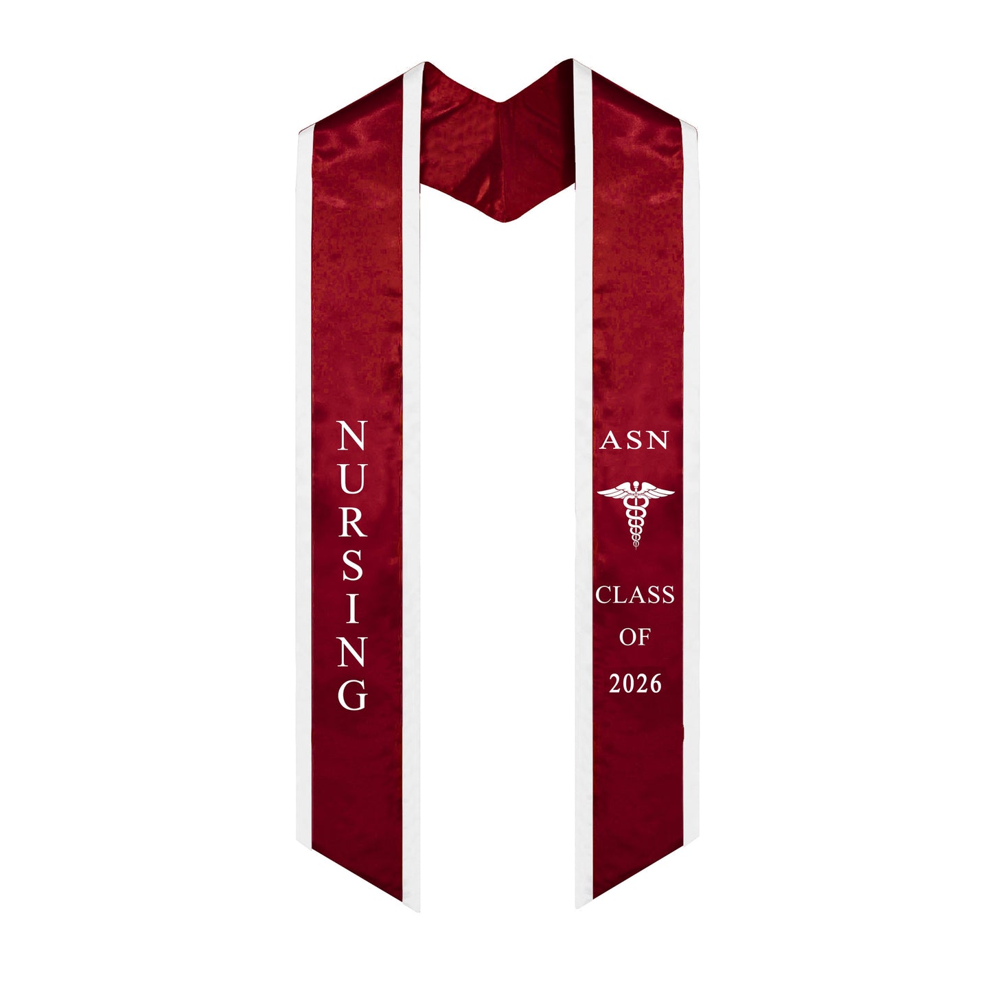 Ovaltag Nursing ASN Graduation Stole Class of 2026 With Medical Logo Graduate Sash Nurses Stoles Graduation Gift Idea