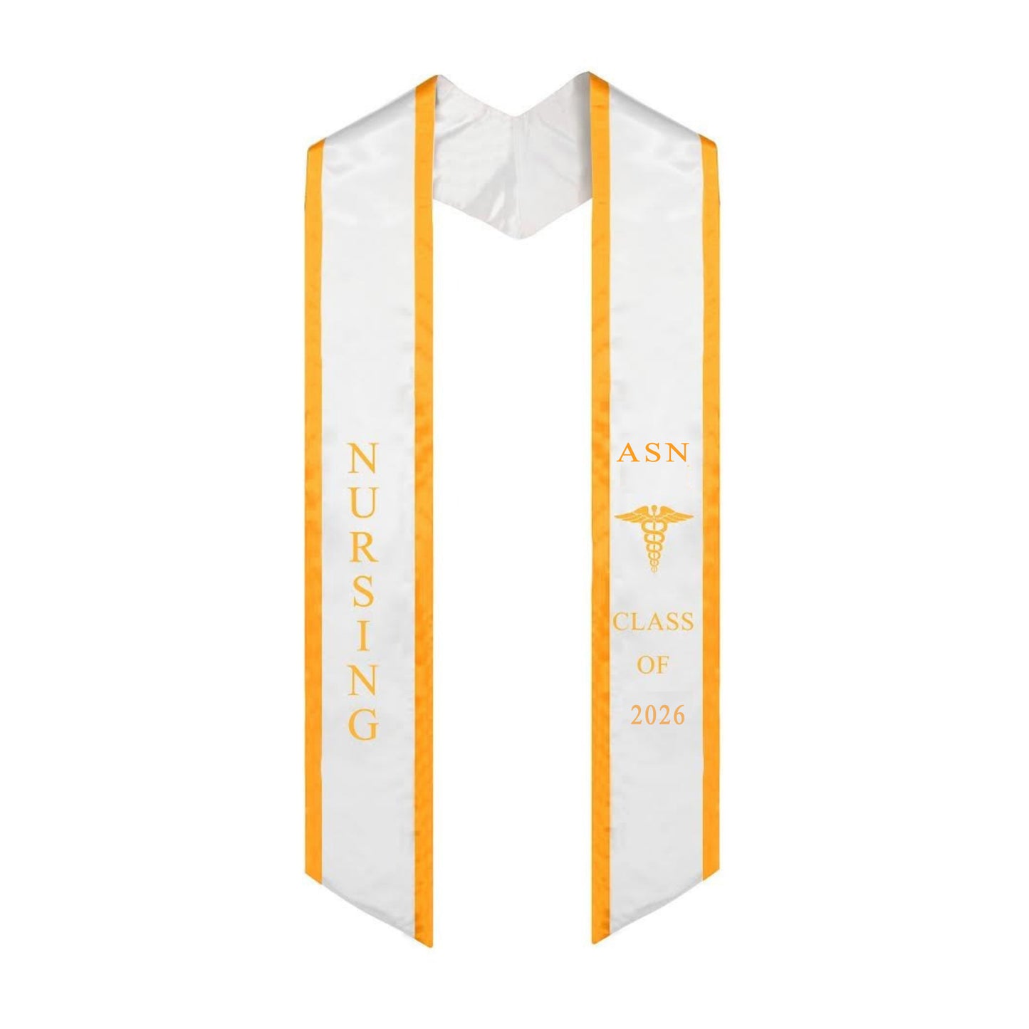 Ovaltag Nursing ASN Graduation Stole Class of 2026 With Medical Logo Graduate Sash Nurses Stoles Graduation Gift Idea
