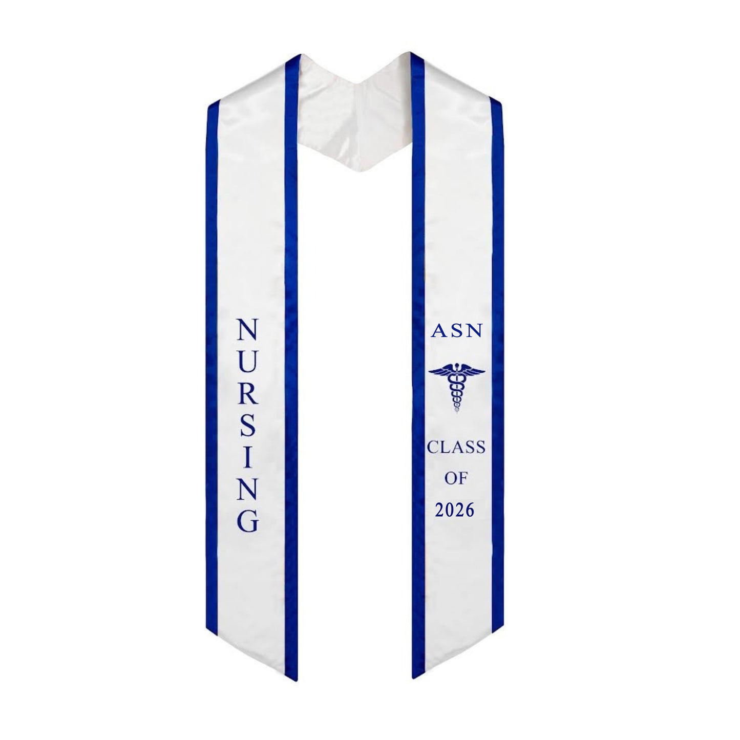 Ovaltag Nursing ASN Graduation Stole Class of 2026 With Medical Logo Graduate Sash Nurses Stoles Graduation Gift Idea