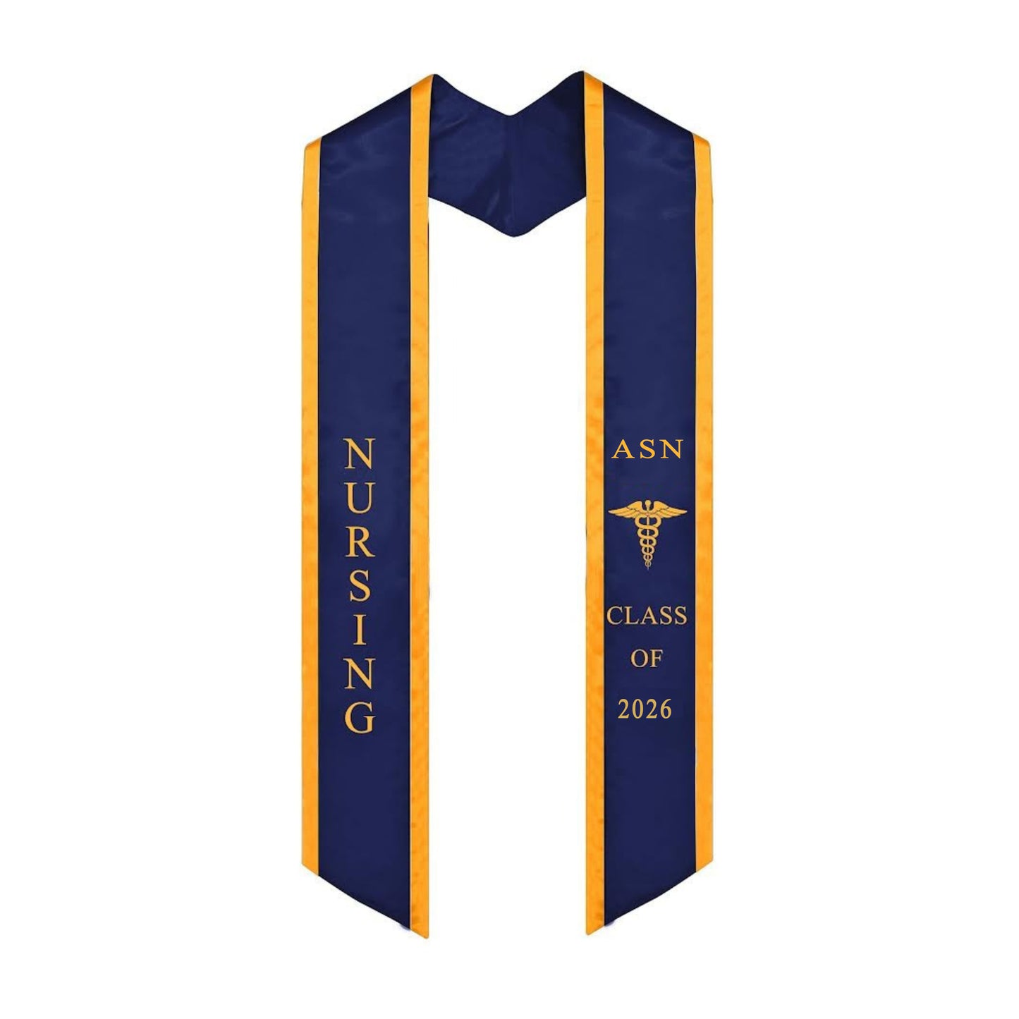 Ovaltag Nursing ASN Graduation Stole Class of 2026 With Medical Logo Graduate Sash Nurses Stoles Graduation Gift Idea