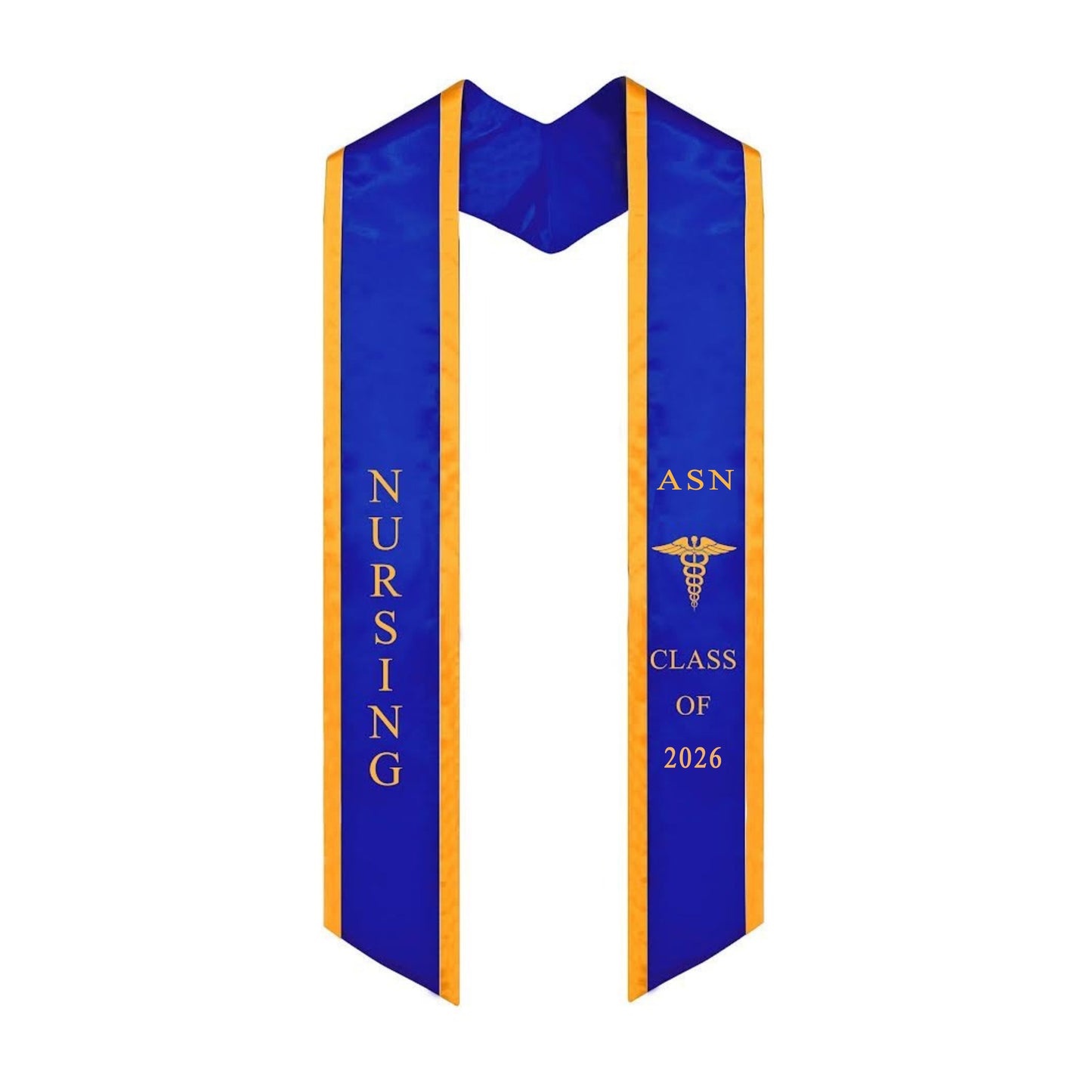 Ovaltag Nursing ASN Graduation Stole Class of 2026 With Medical Logo Graduate Sash Nurses Stoles Graduation Gift Idea