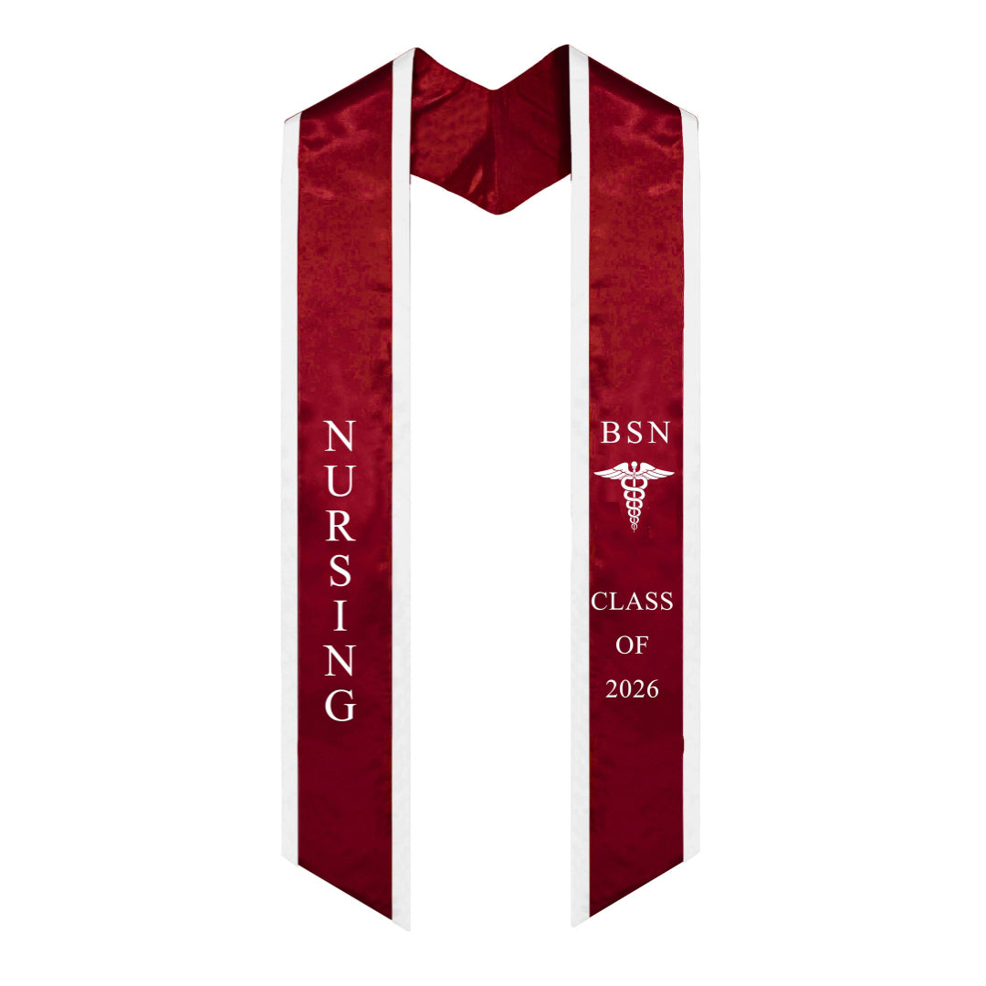Ovaltag Nursing BSN Graduation Stole Class of 2026 Graduate Sash Nurses Stoles Graduation Gift Idea
