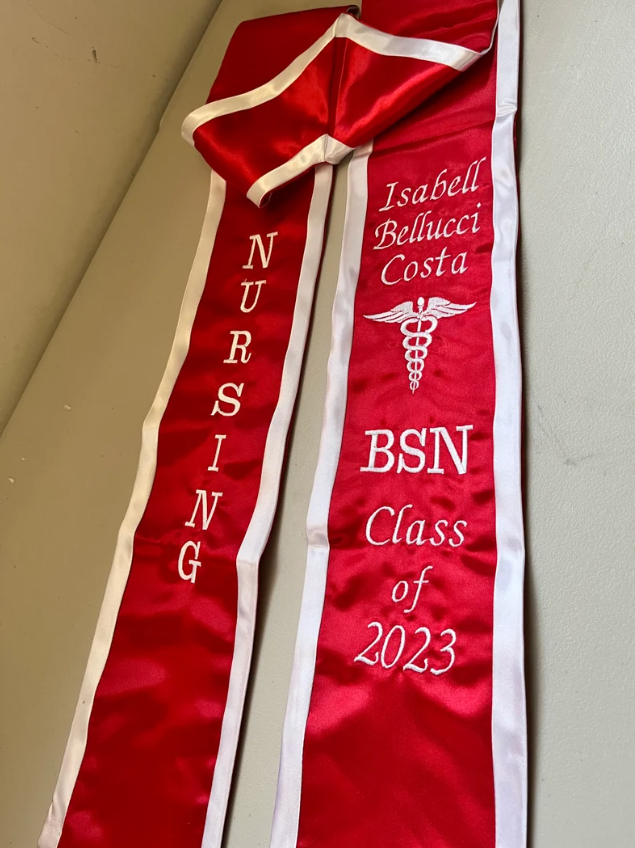 Custom Graduation Stole Class of 2026 Personalized Sash