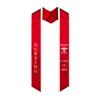 Ovaltag Nursing MSN RN Graduation Stole Class of 2026 Graduate Sash Nurses Stoles Graduation Gift Idea Class of 2026