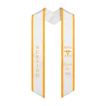 Ovaltag Nursing MSN RN Graduation Stole Class of 2026 Graduate Sash Nurses Stoles Graduation Gift Idea Class of 2026