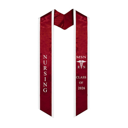 Ovaltag Nursing MSN RN Graduation Stole Class of 2026 Graduate Sash Nurses Stoles Graduation Gift Idea Class of 2026