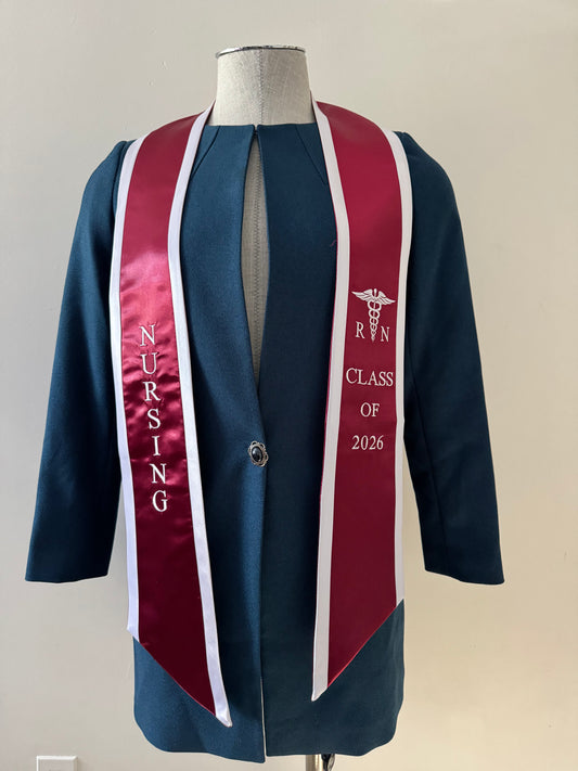 Ovaltag Nursing Graduation Stole Class of 2026 Graduate Sash Nurses Stoles Graduation Gift Idea